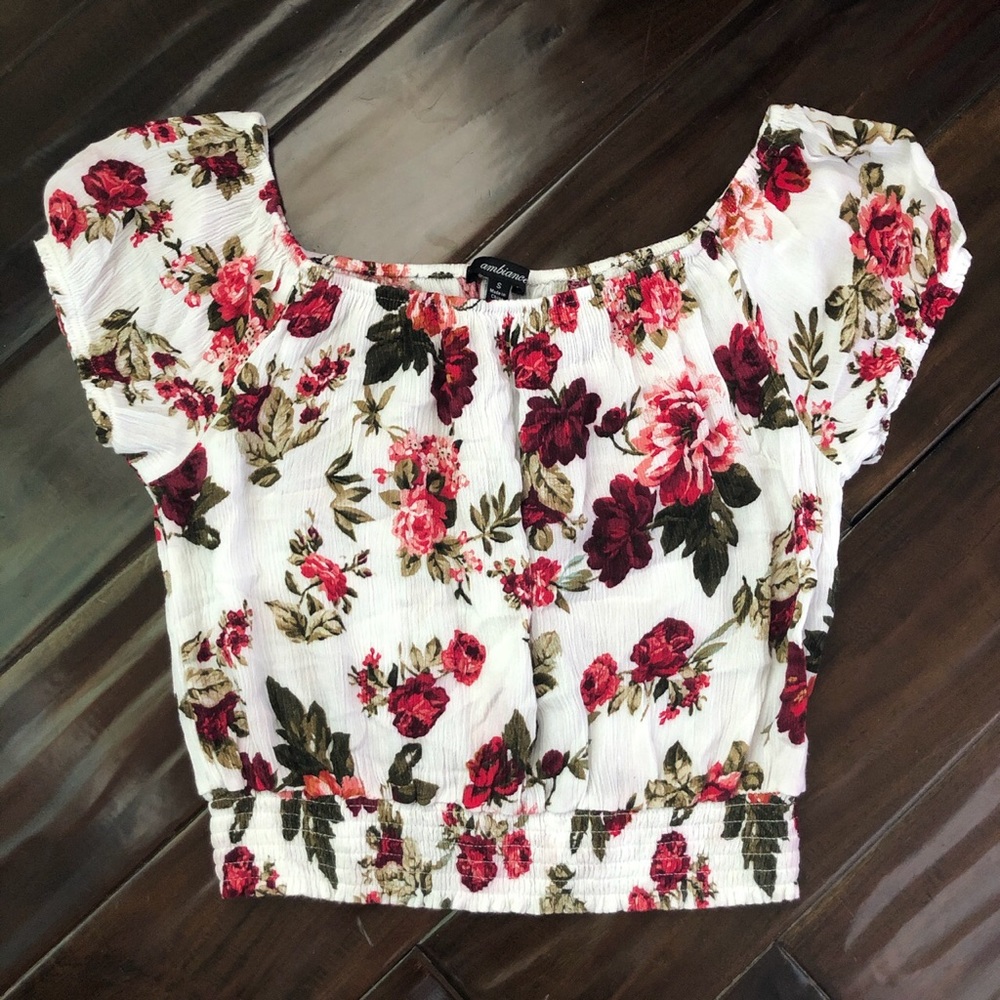 White Floral Top From H&M